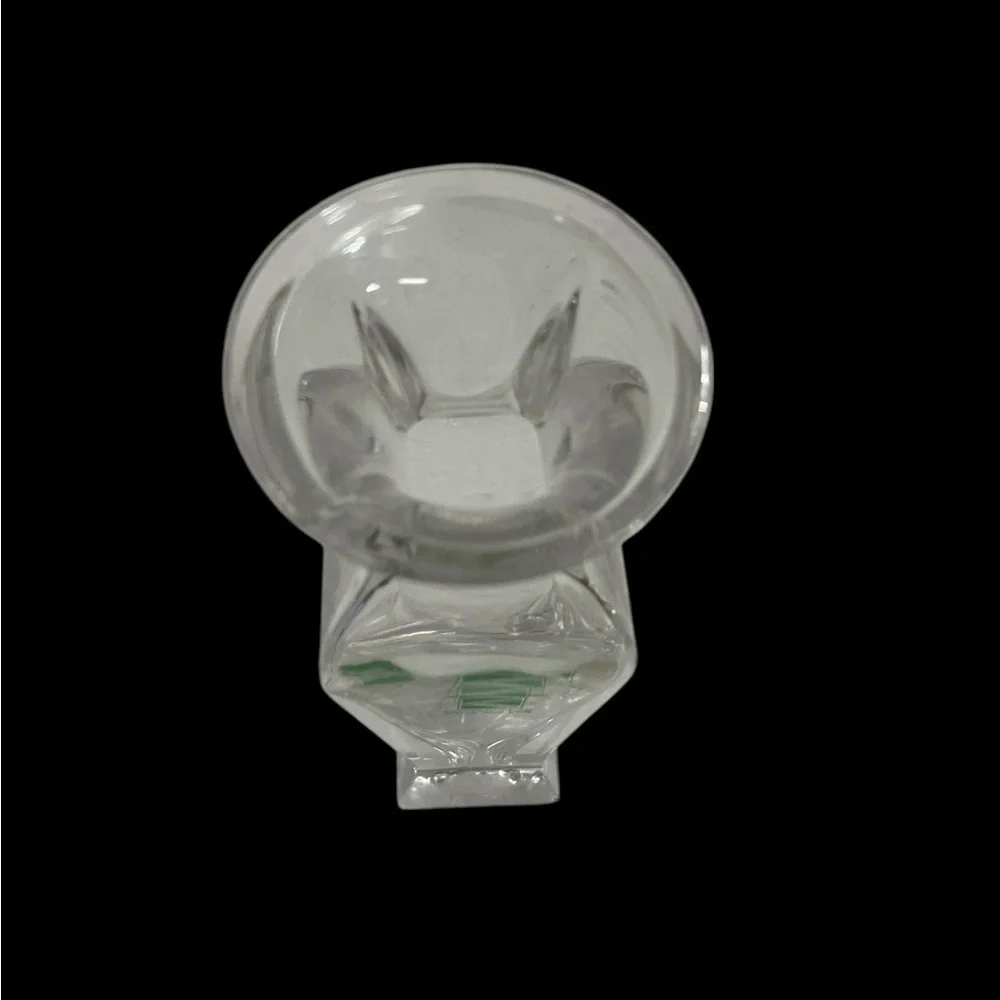 Kristal Kolor Italy Clear 24% Lead Crystal Bud Vase Sculptural 8.5”